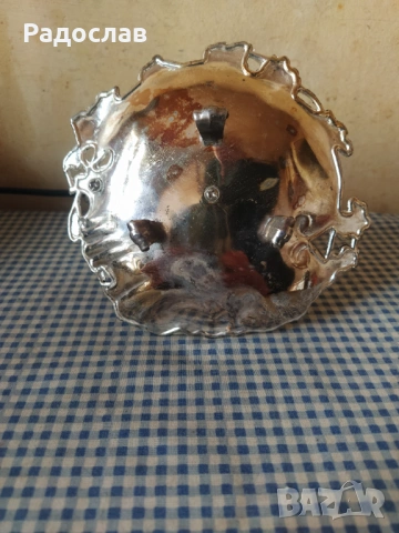 посребрен свещник, снимка 5 - Декорация за дома - 54269798