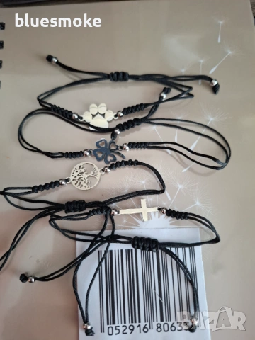 Ръчно правена гривна с елемент от стомана , снимка 3 - Гривни - 54217674