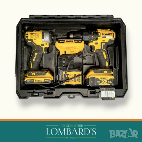 Комплект акумулаторни винтоверти DeWALT DCD778 и DCF787, 18V, 2.0Ah, N: 134173