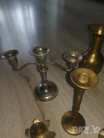 Месингови свещници и други, снимка 5 - Антикварни и старинни предмети - 53333347