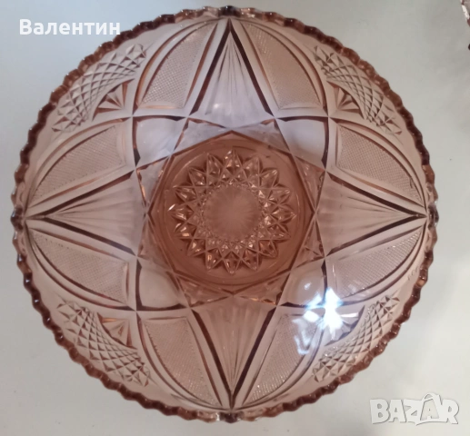 Сервиз за хранене от цветен кристал от 14 части, снимка 6 - Сервизи - 54137465