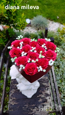 Кутия сърце с рози от пластичен сапун!!, снимка 10 - Декорация за дома - 54242547