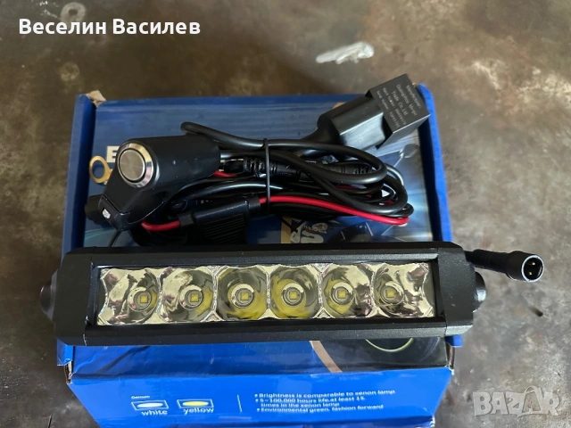 Led bar 7-инчов едноредов лед бар 17,78 см, снимка 2 - Лед осветление - 54688187