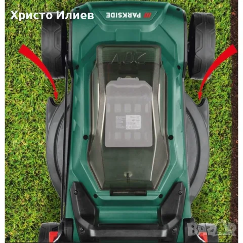 Акумулаторна косачка за трева Parkside PRMA 20 LI A1, снимка 6 - Градинска техника - 55462945