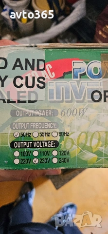 Инвертор 24V-230VAC, 600W , снимка 2 - Аксесоари и консумативи - 54013557