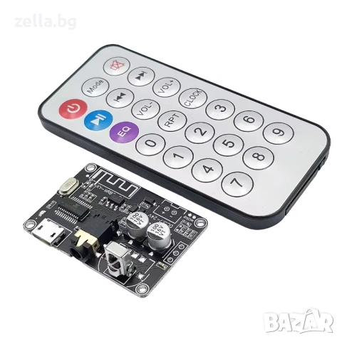 Bluetooth модул XY-WRBT BLE 5.0 с дистанционно управление – Стерео аудио декодер 3.7V–24V 10485, снимка 3 - Друга електроника - 54706391