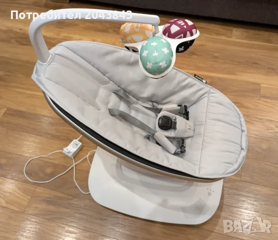 Бебешка електрическа люлка 4moms MamaRoo 5 (Classic Grey)