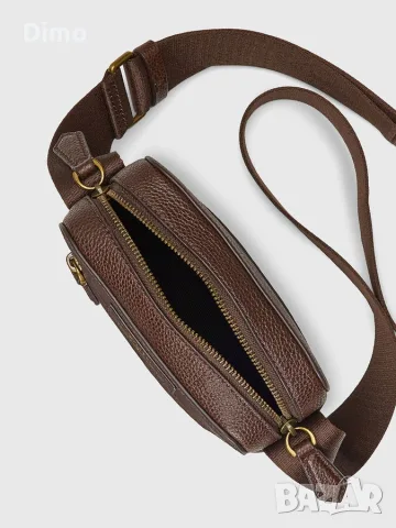 Кожена кросбоди чанта с лого POLO RALPH LAUREN, снимка 6 - Чанти - 55679914