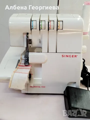 Оверлог SINGER  -105 W, снимка 3 - Шевни машини - 55611091