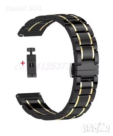 Луксозна керамична каишка Различни модели на 18мм 20мм 22мм. за Huawei Armani Casio Fiyta , снимка 2 - Каишки за часовници - 54502116