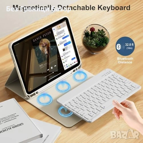 Нов TPU Калъф с Безжична Клавиатура за iPad 10th Gen таблет Айпад кейс, снимка 3 - Друга електроника - 54717088