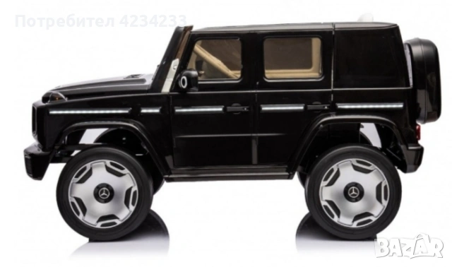 Акумулаторен джип Mercedes EQG Electric G-Class 12V с отварящи се врати меки гуми 4x4, снимка 2 - Коли, камиони, мотори, писти - 55244553