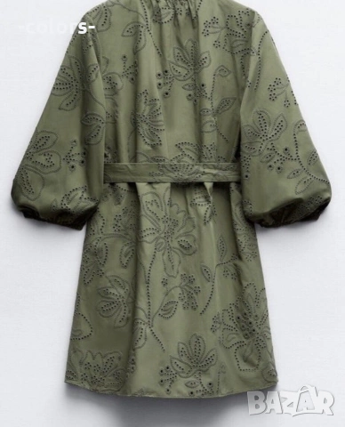 Рокля Zara с шифли, снимка 2 - Рокли - 55138463