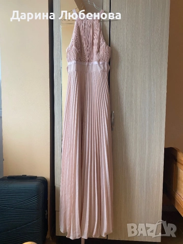 ASOS светлорозова рокля, снимка 4 - Рокли - 54392158