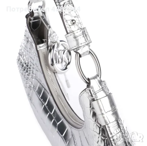 Чанта Michael Kors Silver MD Shoulder , снимка 3 - Чанти - 55381834