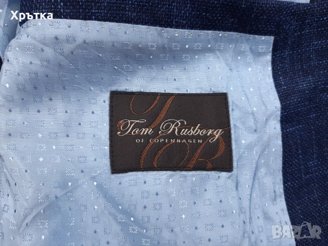 Tom Rusborg x Loro Piana - Оригинално мъжко сако размер 50 / M-L, снимка 8 - Сака - 54000880