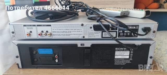 SONY видео VHS и DVD, снимка 3 - Плейъри, домашно кино, прожектори - 54228045