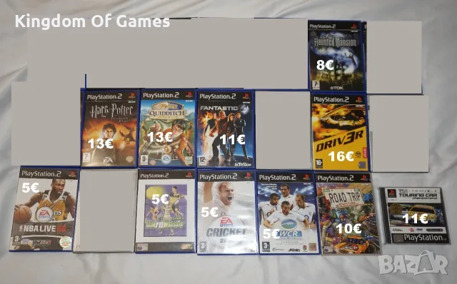 Игри за PS2 Haunted Mansion/Harry Potter/Fantastic Four/Driver 3/NBA 08/TOCA Championship