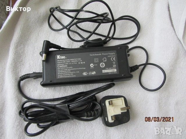 Адаптор 19 V DC, 4.74 A