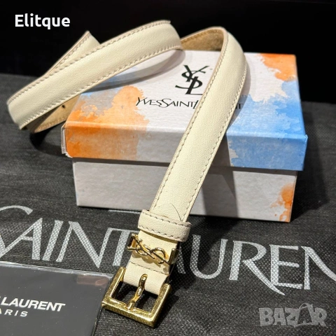 колани от естествена кожа в кутия ysl saint laurent , снимка 2 - Колани - 54778433