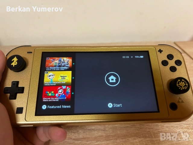 Nintendo Switch Lite Hyrule Edition !!по договаряне!! , снимка 3 - Nintendo конзоли - 54512131