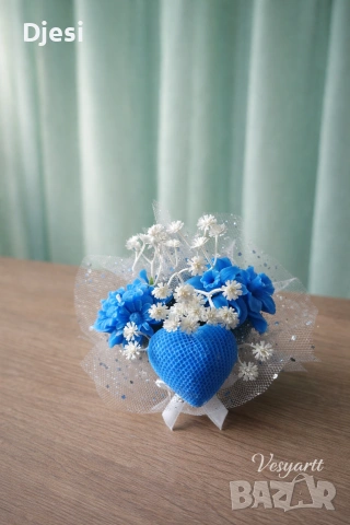 Букетче с ароматни соеви свещи, снимка 4 - Декорация за дома - 54077082