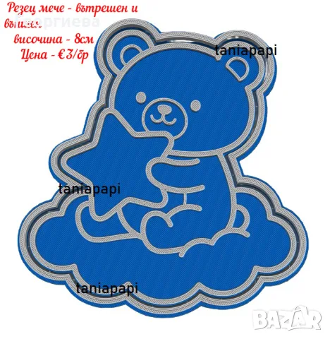 Резци за бисквитки и фондан, снимка 18 - Форми - 55597078