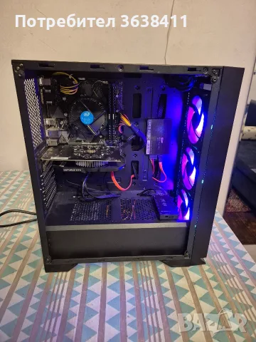 Геймърски компютър гаранция/i3 9100f 16GB,GTX 1650 4GB, 128GB SSD, 1TB HDD, снимка 2 - Геймърски - 55414859