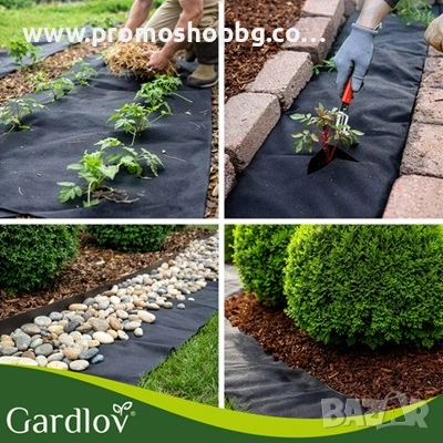 Черен агротекстил против плевели 1,6×20 м, 50 г/м² Gardlov
