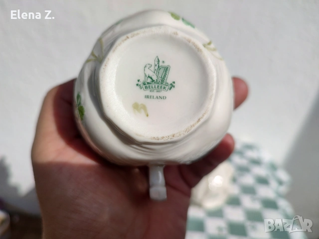 Комплект от 3 части Belleek Ирландия, снимка 10 - Сервизи - 55247797