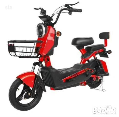 Електрически Мотопед с педали, електрически Скутер с дисплей, 500W 48V 20A
