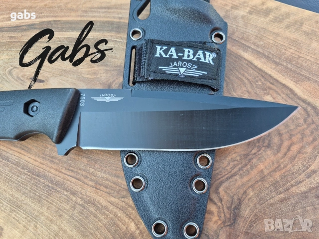 Фиксиран нож Ka Bar Jarosz TUROK 7503 с тактическа кания, снимка 7 - Ножове - 54376550
