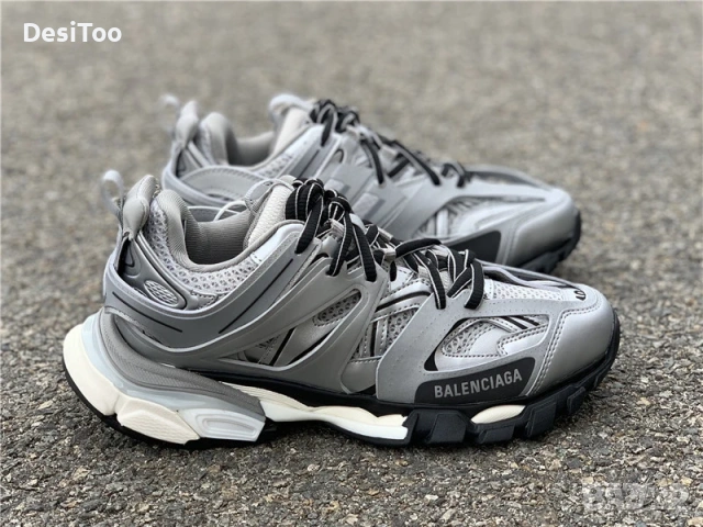 Balenciaga Track Sneaker "Silver/Black" , снимка 2 - Маратонки - 54362381