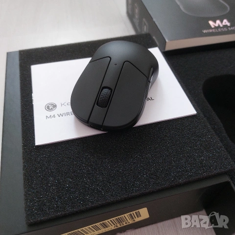 Ултралека Геймърска Мишка Keychron M4 Wireless • 1000Hz • 35g • PixArt 3395 • Fingertip Grip, снимка 7 - Клавиатури и мишки - 54895389