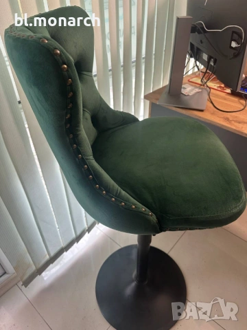 Бар стол H-117 тъмно зелен, снимка 5 - Столове - 54096155