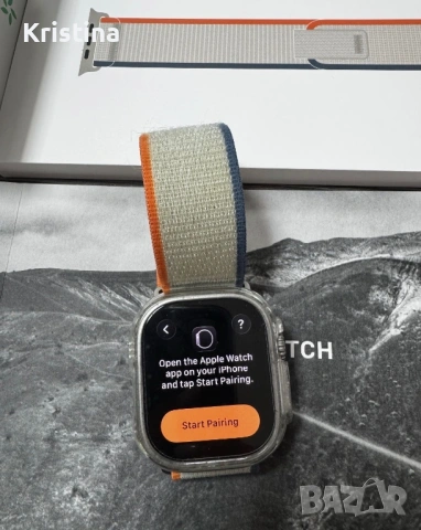 Apple Watch Ultra 2 - 2023 г. Titanium- Отлично състояние , снимка 2 - Друга електроника - 54275713