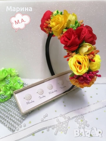 Китка за глава, вариант 28, снимка 2 - Аксесоари за коса - 54019088