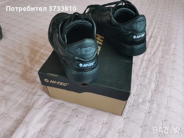 Маратонки HI-TEC нови, естествена кожа черни. , снимка 4 - Маратонки - 54552589