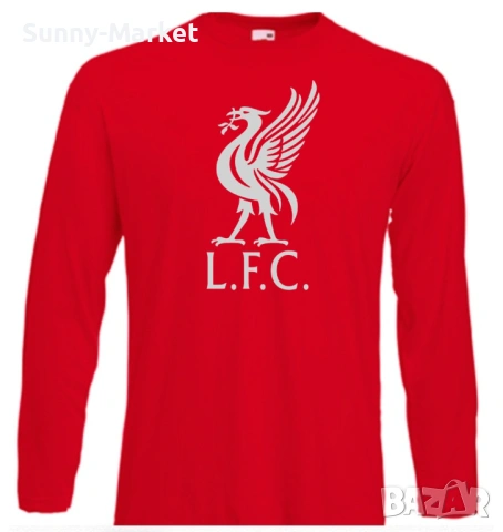 Блуза с дълъг ръкав Ливърпул Liverpol принт печат