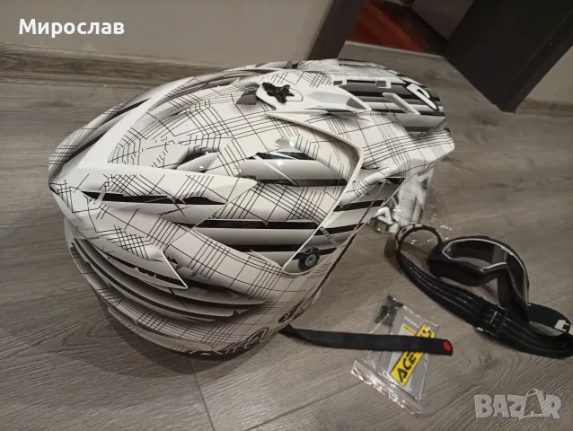 каска Acerbis + очила Thor, снимка 5 - Аксесоари и консумативи - 55430588