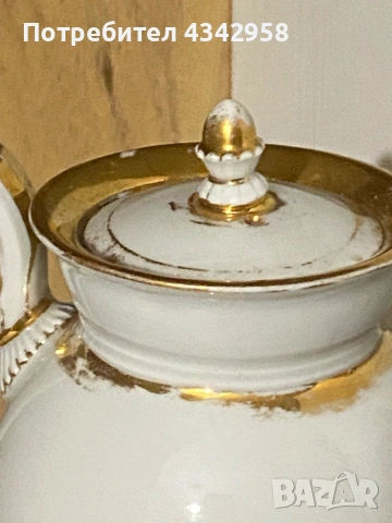 Винтидж порцеланов чайник.1950-1960 г., снимка 6 - Антикварни и старинни предмети - 54109724