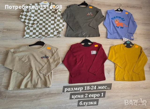блузки по 2 евро, снимка 2 - Детски Блузи и туники - 55621886