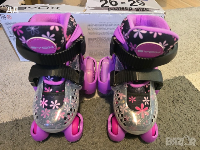 Детски ролкови кънки Byox - Little Beetle Violet Girl Ролери, снимка 4 - Ролери, кънки - 54581419