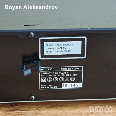 Sony CDP-411, снимка 8 - Декове - 55071402