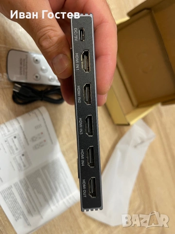 8K HDMI 2.1 Суич 5х1 (4K@120Hz/240Hz) за PS5 / Xbox Series X / PC – ЧИСТО НОВ, снимка 3 - Кабели и адаптери - 55193498