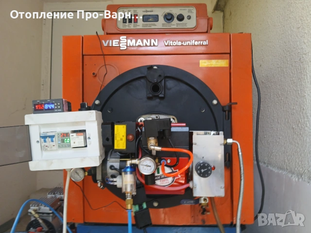 Ново: Чугунен котел VIESMANN 47 KW (+горелка) на отработено масло