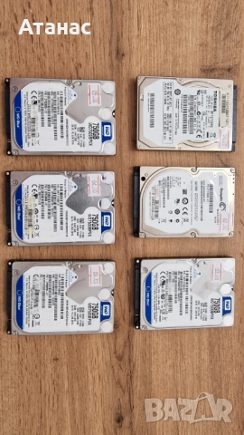 Комплект 6бр. 2.5" HDD (4.25TB общо) – Перфектно здраве (100% Sentinel)