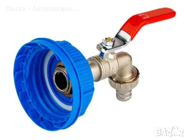 Капачка с метален кран за туба бидон ibc контейнер 1/2“ ф51mm Carmotion, снимка 2 - Напояване - 54840413