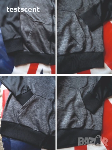 Мъжки суичър Under Armour ColdGear серия худи с цип черно сиво L Large, снимка 3 - Суичъри - 54511914
