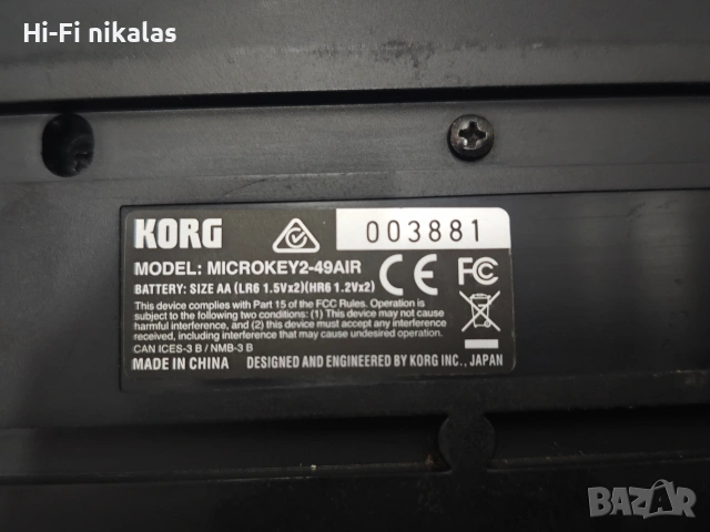 кийборд външна MIDI безжична блутут клавиатура KORG MICROKEY2-49AIR , снимка 6 - Други - 54969627